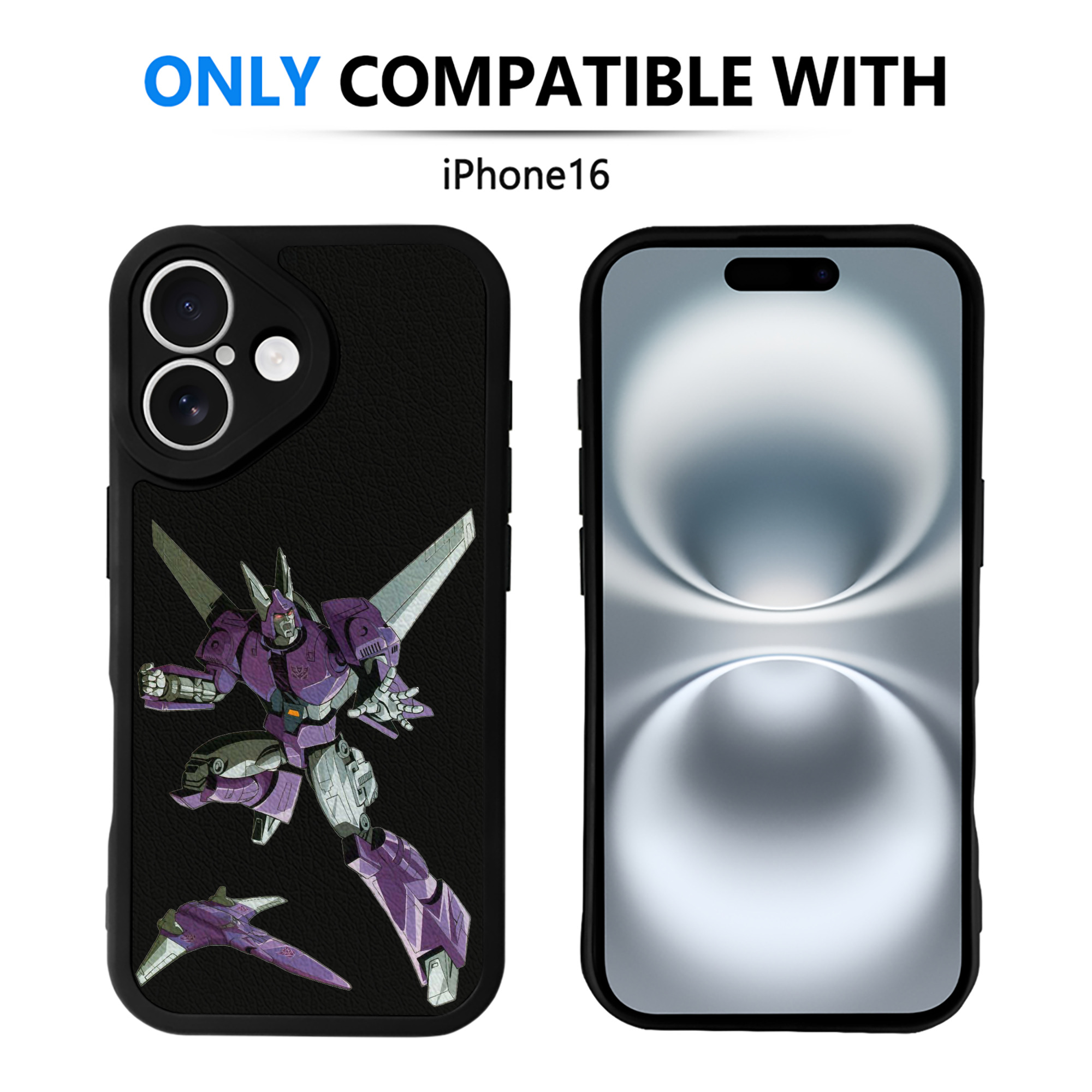 （画像用）  【iPhone 16シリーズ対応】シリコンスマホケース（レザー調） 材質：シリコン